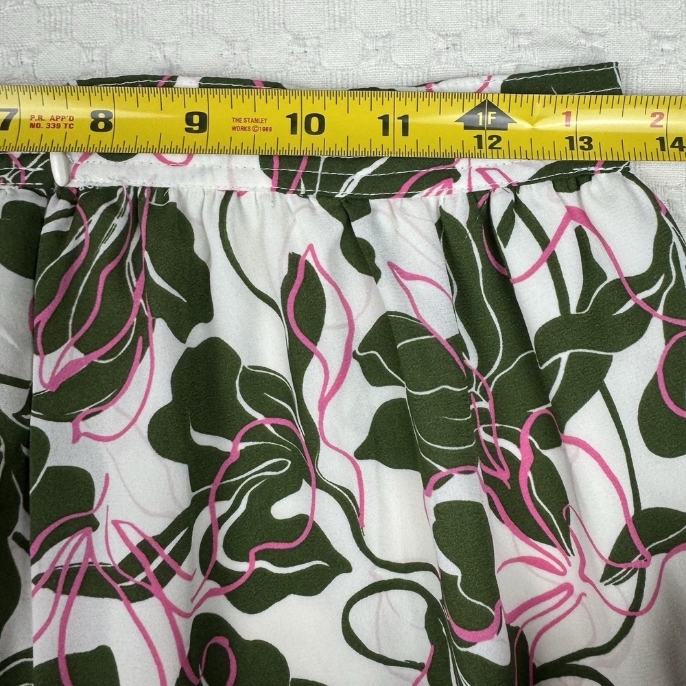 Parker Midi Skirt Womens A-Line Sz 2 Floral Tiered Spring Boho Cottagecore Girly - Picture 6 of 7